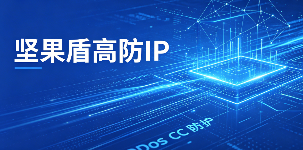 坚果盾高防IP：企业级DDoS/CC防护，游戏网站APP安全首选